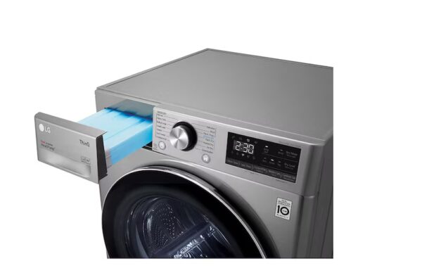 ⁦LG مجفف 10.1 كجم، لون فضي ,  موديل RH10V9PV2W⁩ - الصورة ⁦8⁩