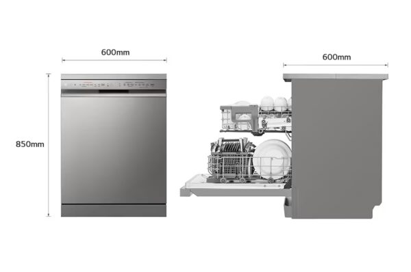 ⁦LG غسالة أطباق  بـ 14فرد - لون فضي ,  موديل DFC532FPE⁩ - الصورة ⁦2⁩