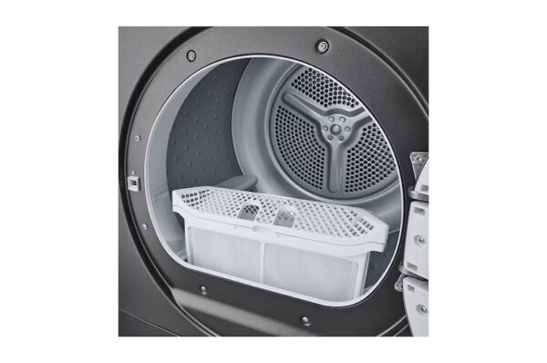 ⁦مجفف LG بالمضخه الحرارية, 8 كيلو , لون فضي داكن ,  موديل RH80T2SP7RM⁩ - الصورة ⁦2⁩