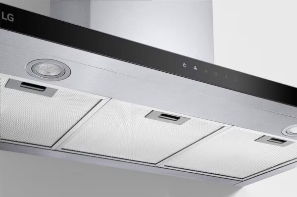 ⁦شفاط LG , عرض 90 سم , مع التحكم باللمس ,  موديل HC7Z3625S⁩ - الصورة ⁦5⁩