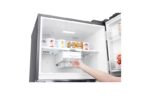 ⁦ثلاجة بفريزر علوي LG ، سعة 592 لتر ،No Frost ، INVERTER، لون فضي , GR-F822HLHM⁩ - الصورة ⁦7⁩