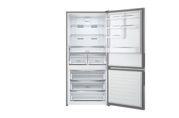 ⁦Lg ثلاجة, سعة 588 لترًا ,لون رمادي لامع ,GTF569PSAM⁩ - الصورة ⁦3⁩