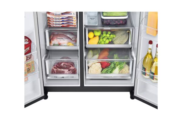 ⁦ثلاجة 635Lg لتر،لون أسود معدني، Smart Inverter⁩ - الصورة ⁦13⁩