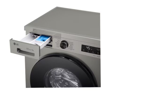 ⁦غسالة LG ,تحميل أمامي 9 كيلو , لون فضي F4Y2VYGYP⁩ - الصورة ⁦5⁩