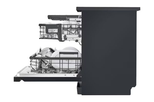 ⁦LG غسالة أطباق , لون اسود , 14 فرد ,  موديل DFC287HMS⁩ - الصورة ⁦3⁩