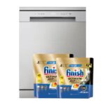 LG غسالة أطباق ™QuadWash بـ 14فرد - لون فضي ,  موديل DFC612FV