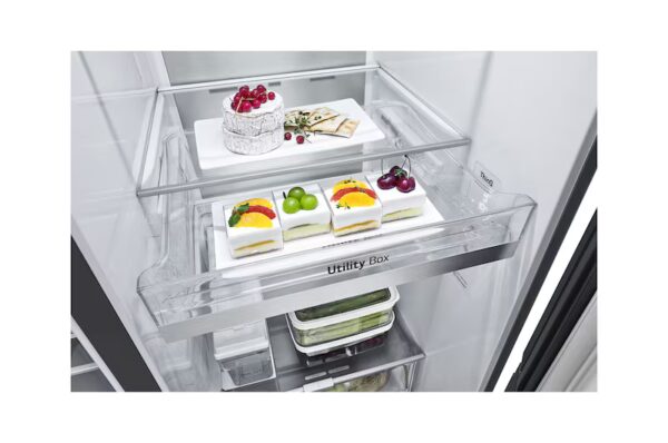 ⁦ثلاجة 635Lg لتر،لون أسود معدني، Smart Inverter⁩ - الصورة ⁦3⁩