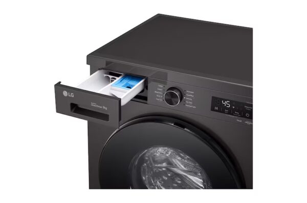 ⁦غسالة Lg , تحميل أمامي , 7 كجم , لون أسود موديل F4Y2QYG6X⁩ - الصورة ⁦6⁩