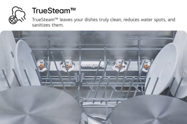 ⁦LG غسالة أطباق ™QuadWash بـ 14فرد - لون فضي ,  موديل DFC287HVS⁩ - الصورة ⁦12⁩