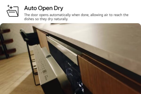 ⁦LG غسالة أطباق ™QuadWash بـ 14فرد - لون فضي ,  موديل DFC287HVS⁩ - الصورة ⁦10⁩