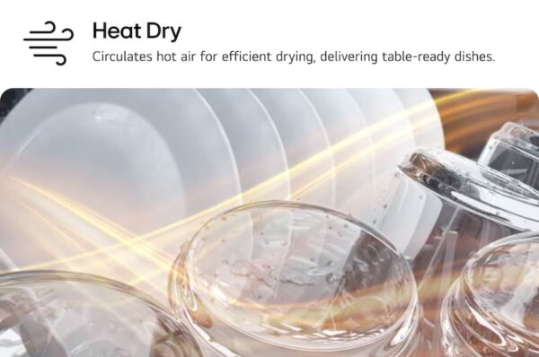 ⁦LG غسالة أطباق ™QuadWash بـ 14فرد - لون فضي ,  موديل DFC287HVS⁩ - الصورة ⁦9⁩