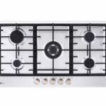 موقد غاز Lg مسطح 5 شعلات , عرض 90 سم , ستانليس ستيل