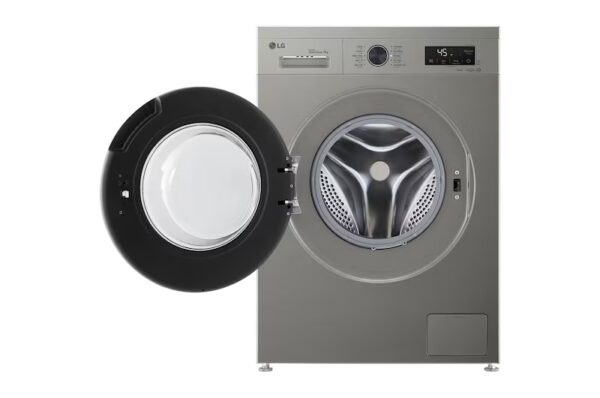 ⁦غسالة LG ,تحميل أمامي 9 كيلو , لون فضي F4Y2VYGYP⁩ - الصورة ⁦2⁩