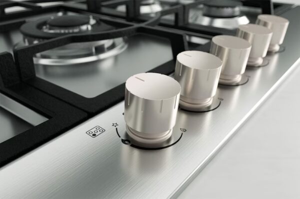 ⁦موقد غاز Lg مسطح 5 شعلات , عرض 90 سم , ستانليس ستيل⁩ - الصورة ⁦4⁩