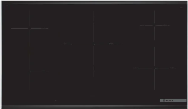 ⁦بوش بوتاجاز مسطح - Series 8، عرض 90 سم، تثبيت على السطح مع إطار – موديل PIV975DC1E⁩ - الصورة ⁦3⁩