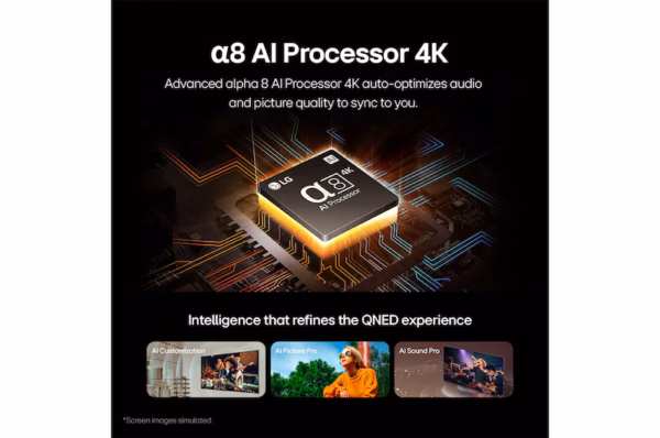 ⁦شاشة LG QNED AI QNED86 4K , مقاس 55 بوصة, AI Magic remote , موديل 55QNED86T6A.AFU طراز(2024 )⁩ - الصورة ⁦9⁩