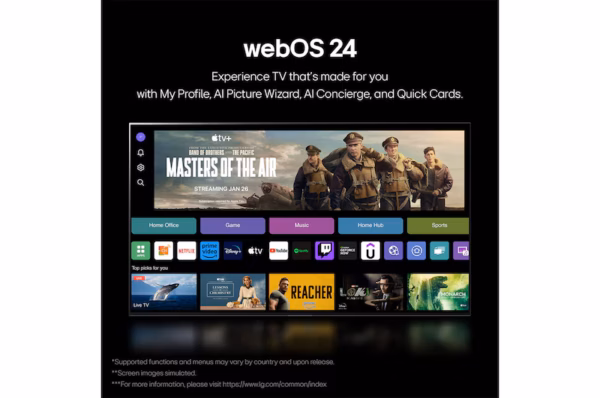 ⁦شاشة LG QNED AI QNED86 4K , مقاس 55 بوصة, AI Magic remote , موديل 55QNED86T6A.AFU طراز(2024 )⁩ - الصورة ⁦6⁩