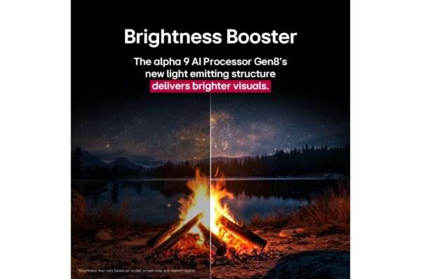 ⁦شاشة LG OLED evo AI C5 مقاس 56 بوصة بدقة 4K , موديل OLED83C56LA⁩ - الصورة ⁦2⁩