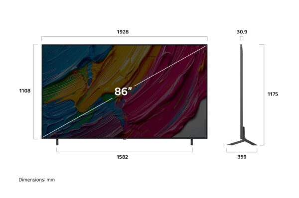 ⁦شاشة LG QNED AI QNED80 مقاس 55 بوصة ، ونظام WebOS25 لعام 2025 موديل 55QNED80A6A.AFU⁩ - الصورة ⁦10⁩