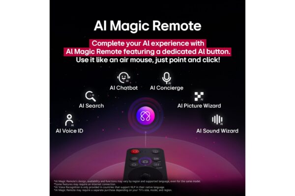 ⁦شاشة LG QNED AI QNED80 مقاس 55 بوصة ، ونظام WebOS25 لعام 2025 موديل 55QNED80A6A.AFU⁩ - الصورة ⁦2⁩
