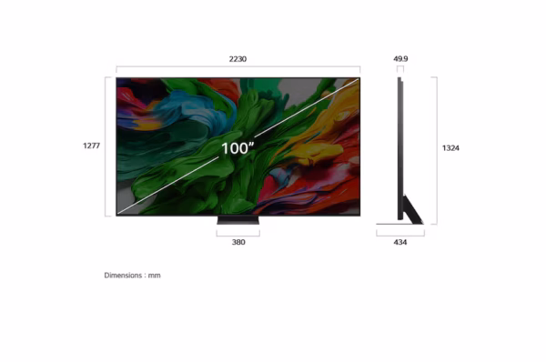 ⁦شاشة 100 بوصة LG QNED evo AI QNED86 MiniLED بدقة 4K، نظام webOS25، إصدار 2025 , موديل100QNED86A6.AFUG⁩ - الصورة ⁦13⁩