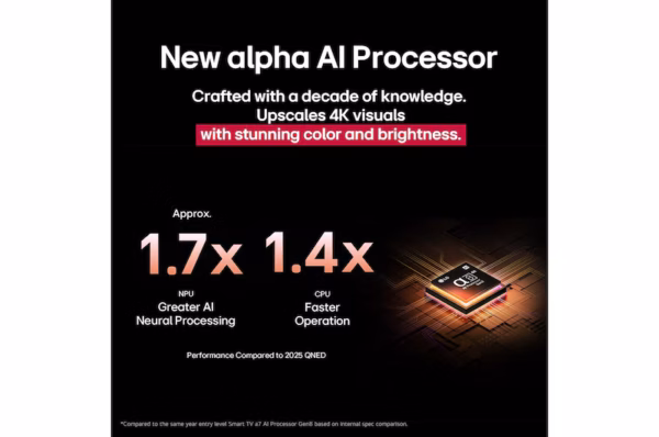 ⁦شاشة 100 بوصة LG QNED evo AI QNED86 MiniLED بدقة 4K، نظام webOS25، إصدار 2025 , موديل100QNED86A6.AFUG⁩ - الصورة ⁦10⁩