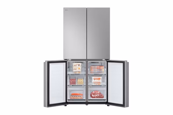 ⁦LG ثلاجة , 530 لتر, 4 أبواب ,لون فضي ، موديل GC-B22FFLZB⁩ - الصورة ⁦7⁩