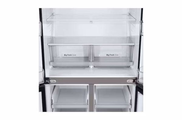 ⁦LG ثلاجة , 530 لتر, 4 أبواب ,لون فضي ، موديل GC-B22FFLZB⁩ - الصورة ⁦4⁩