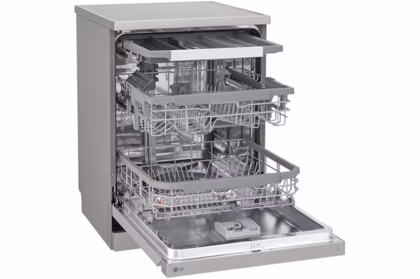 ⁦LG غسالة أطباق ™QuadWash بـ 14فرد – لون فضي , موديل DFC435FP⁩ - الصورة ⁦6⁩