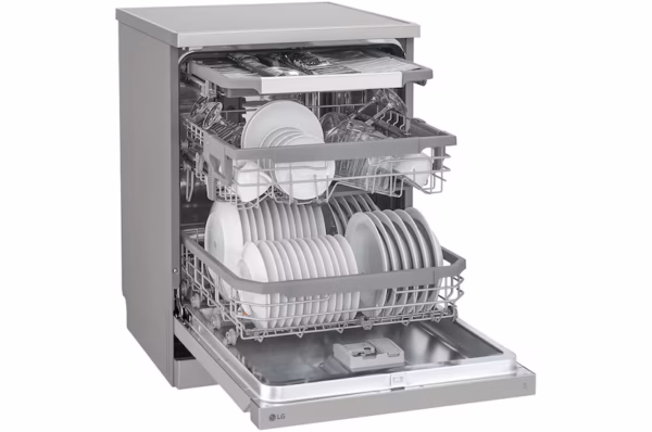 ⁦LG غسالة أطباق ™QuadWash بـ 14فرد – لون فضي , موديل DFC435FP⁩ - الصورة ⁦5⁩